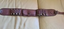 Ceinture cartouchière de Chasse en cuir pour 14 Cartouches