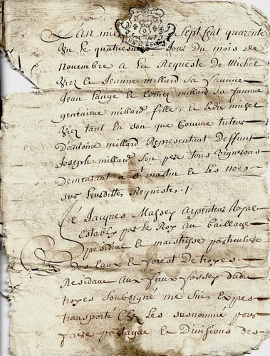 1742 troyes partage héritage - troyes,