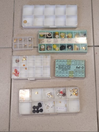 Lot boites cases - à, horlogerie