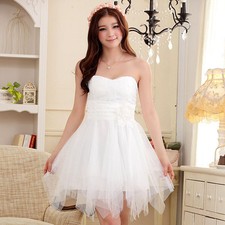 Robe soirée blanche sans