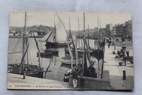 Cpa 1908 cherbourg le port - cpa, 1908,
