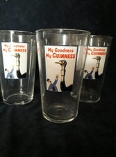6 VERRES A BIERE GUINNESS  MODEL AUTRUCHE  COLLECTOR 50 cl NEUFS + 12 SOUS BOCKS