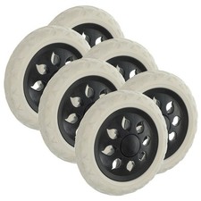  Roues de chariot de courses, 6 pièces, roues roulantes de remplacement,