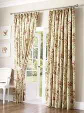 RIDEAUX PLISSÉS CRAYON DOUBLÉS SANDOWN & BOURNE CHOCOLAT - 46" X 72" (117 X 183CM)