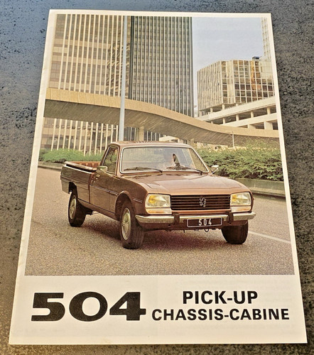Brochure vente peugeot 504 - de,