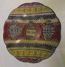 ancienne assiette décorative céramique polychrome LABOR DERUTA ITALY