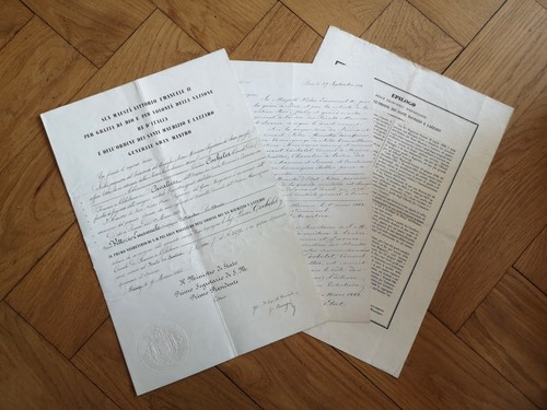 Brevet chevalier ordre - brevet, de
