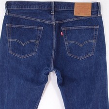 Hommes Levi's 501 Regular Straight Bleu Jeans W36 L30