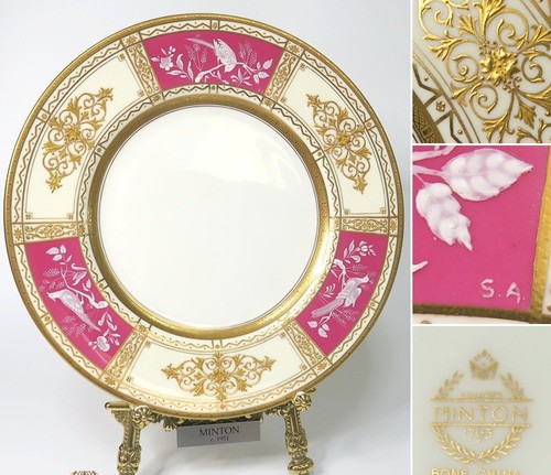 Assiette rouge oiseau - , exotique