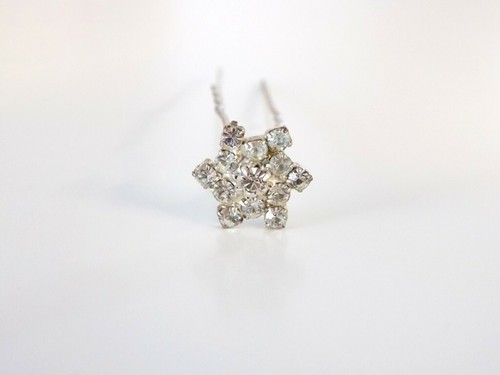 Pince chignon avec fleur - pince,