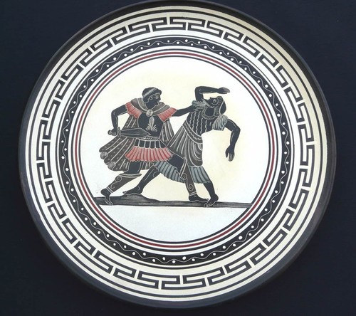 Assiette décorative grecque - décorative,