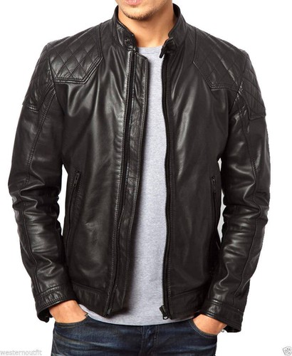 Blouson motard noir cuir - blouson,