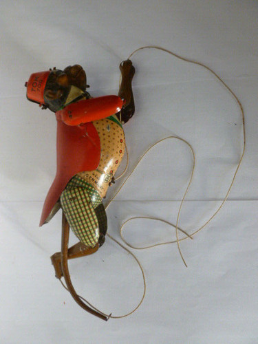 Jouet ancien mecanique singe - jouet,
