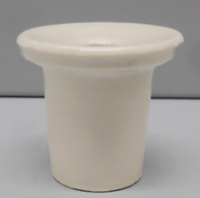 -ANCIEN ENCRIER BUREAU ECOLIER PORCELAINE BLANCHE COLLECTION ECRITURE PLUME  D