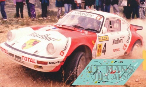 Décal porsche 911 4x4 rallye - 911,