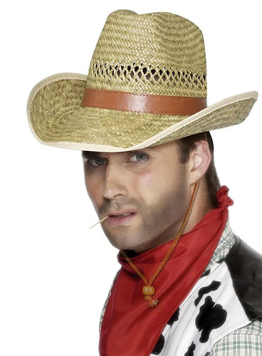Chapeau paille cow boy - paille, cow-boy