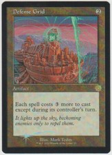 Mtg Magic Defense Grid FOIL retro frame artifact ENGLISH Grille de défense