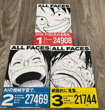 ONE PIECE All Faces 1 - 3 Collector Comic Book Set Anime 25th Anniversary Japan