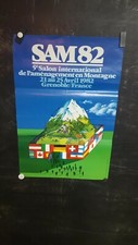 AFFICHE  SALON DE MONTAGNE 1982  GRENOBLE SYMPA