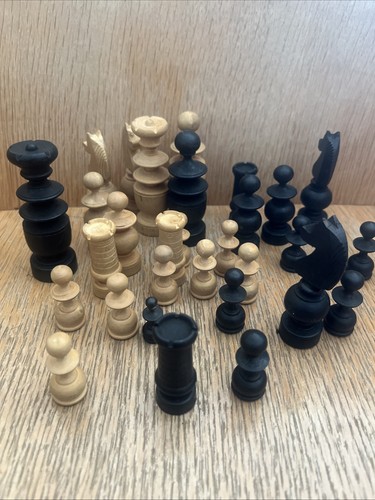 Jeu échecs bois - bois, ancien