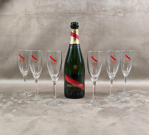 Lot flutes à - de, champagne