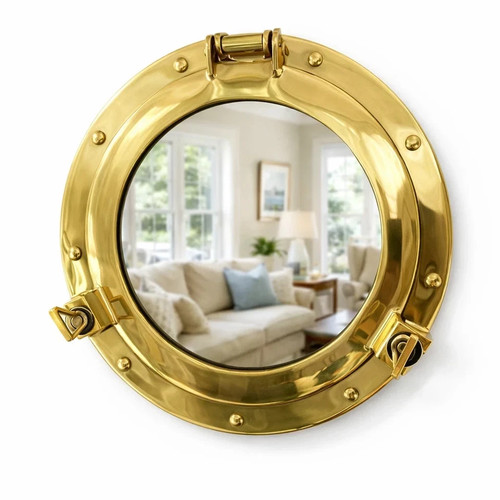 Miroir mural hublot nautique