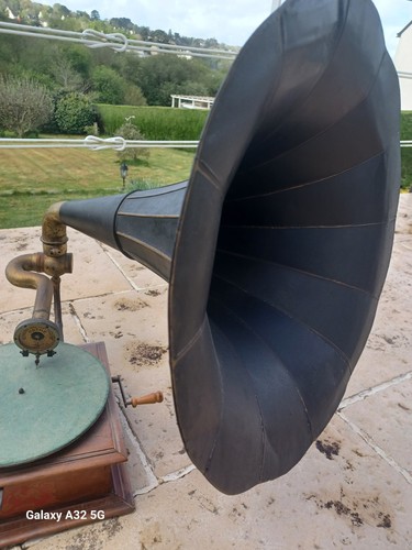 Phonographe pathé vintage - phonographe, à
