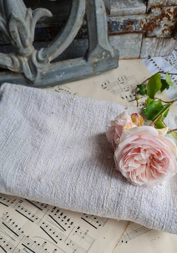 Ancien grand torchon drap - torchon,