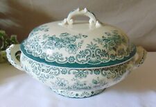 LEGUMIER FAIENCE BORDEAUX BERTRAND DECOR ANGLAIS TERRE DE FER