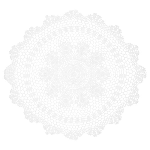 Nappe ronde crochet pouces - crochet, 24
