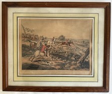 Ancienne gravure aquarellé