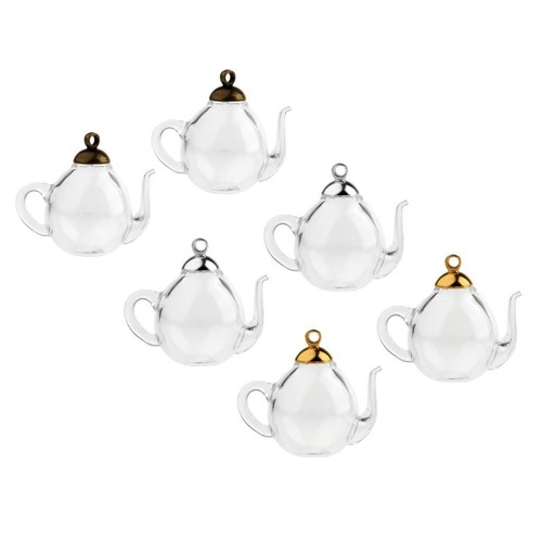 2pcs mini théière verre vide - théière,