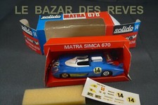 SOLIDO FRANCE. MATRA 670 longue. Le Mans 1972. REF: 14 + Boite.