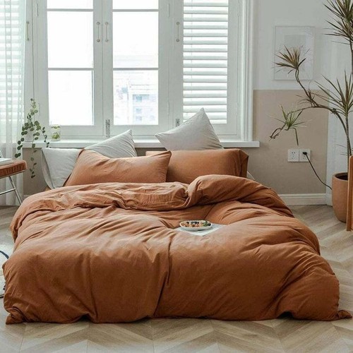 Rouille délavé coton set - rouille,