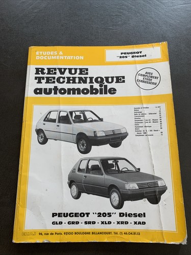 Rta peugeot 205 - 1991),