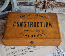ANCIEN BOITE CONSTRUCTION ARCHITECTURECONSTRUCTION PARISIENNE EN BOIS JOUET