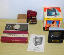 TRÉS BEL ÉTAT.3 ANCIENNES VISIONNEUSES DE DIAPOS.5/5.DIAPOREX/COROR /MINIMASTER