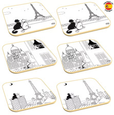 Set de 6 dessous de verres Les