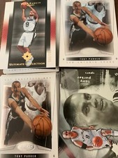 Tony Parker 58 Card Lot SP Ultimate Hoops SPX UD Fleer #ed /750  UD L + $40 HOF