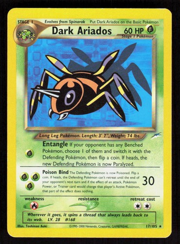 Pokemon dark ariados 105 - dark, 17/105