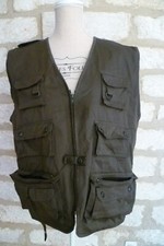 Gilet Homme Randonnée-Pêche-Chasse-Loisirs-Taille M-Multi Poches