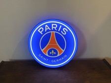 Enseigne Lumineuse PSG - Logo Paris Saint-Germain LED - 24 cm - Décoration Mural