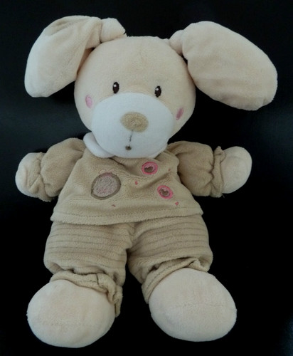 Doudou nicotoy lapin marron - *.,