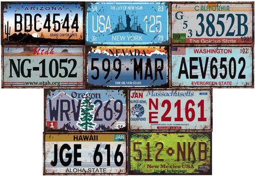 Lot répliques plaques - de, 10