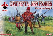 Redbox 1/72 72042 Mercenaires Continentaux, Guerre Des Roses 3