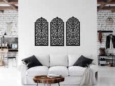 PANNEAU DÉCORATIF AJOURÉ, FENÊTRE MAROCAINE, DÉCORATION MURALE 3D, ORNEMENT, TRI