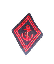 Insigne, losange tissu brodé