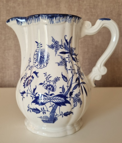 Pichet vase bleu blanc - /,