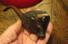 Ancienne Pipe en bois sculpté