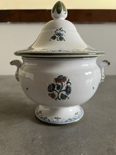 Soupière Moustiers Vintage Parfaite Etat Pas Courante La Couleur et Décor